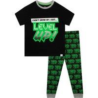 Harry Bear Boy's Level Up Gaming Pyjamas in Green | Size: 6-7 Years