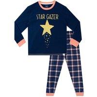 Harry Bear Girl's Star Gazer Nighttime Pyjamas in Blue | Size: 7-8 Years