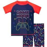 Harry Bear Boy's Gaming Mode On 2 Piece Swim Set in Blue | Size: 4-5 Years