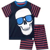 Harry Bear Boy's Skull Sunglasses Pyjamas in Black | Size: 9-10 Years