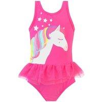 Harry Bear Girl's Princess Pony Swimsuit in Pink | Size: 18-24 m