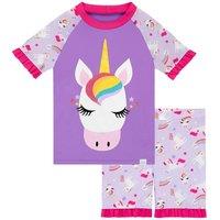 Harry Bear Girl's Glitter Unicorn Swim Set in Purple | Size: 18-24 m