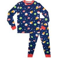 Harry Bear Boy's Kids Christmas Pyjamas in Blue | Size: 5-6 Years
