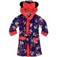 Disney Girl's Minnie Mouse Dressing Gown in Blue | Size: 7-8 Years
