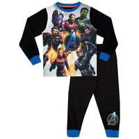 Marvel Boy's Avengers Pyjamas in Black | Size: 7-8 Years