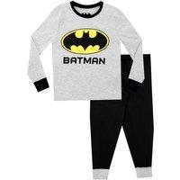 DC Comics Boy's Batman Pyjamas in Grey | Size: 8-9 Years