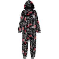 Marvel All Over Print Onesie With Hood in Grey | Size: 13-14 Years