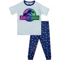 Jurassic World Girl's Dinosaur Pyjamas in Grey | Size: 11-12 Years