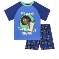 Disney Boy's Encanto Short Pyjamas in Black | Size: 8-9 Years
