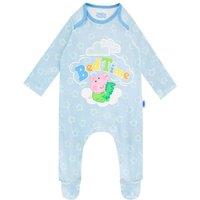 Peppa Pig Boy's Baby George Pig Bed Time Sleepsuit in Blue | Size: 3-6 m