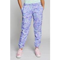 Beat Girlz Club Girl's 'Ice' Allover Animal Print Jogger in Lilac | Size: 13-14 Years