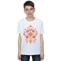 Harry Potter Boy's Christmas Fair Isle T-Shirt in White | Size: 12-13 Years