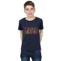 Marvel Boy's Black Panther Tribal Logo T-Shirt in Navy | Size: 12-13 Years