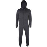 Colortone Comfy Co Plain All In One Onesie in Charcoal | Size: 7-8 Years