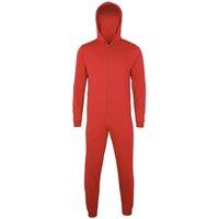 Colortone Comfy Co Plain All In One Onesie in Red | Size: 7-8 Years