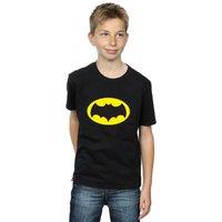 DC Comics Boy's Batman TV Series Logo T-Shirt in Black | Size: 7-8 Years
