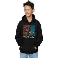 Star Wars Boy's Chewbacca Roar Pop Art Hoodie in Black | Size: 9 Years