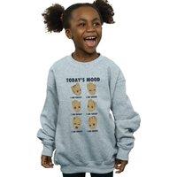Marvel Girl's Guardians Of The Galaxy Groot Todays Mood Sweatshirt in Grey | Size: 5-6 Years