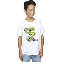 Harry Potter Boy's Slytherin Pop Spray T-Shirt in White | Size: 3-4 Years