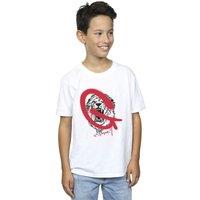 Harry Potter Boy's Gryffindor Pop Spray T-Shirt in White | Size: 7-8 Years