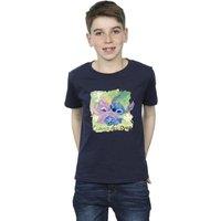 Disney Boy's Lilo & Stitch St Patricks Day Clover T-Shirt in Navy | Size: 3-4 Years