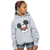 Disney Girl's Mickey Mouse Sunglasses Hoodie in Grey | Size: 9 Years