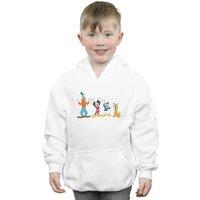 Disney Boy's Mickey Mouse Friends Hoodie in White | Size: 5-6 Years