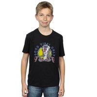 Disney Boy's The Lion King Rafiki Good Vibes Only T-Shirt in Black | Size: 12-13 Years