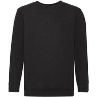 Fruit of the Loom Set In Sleeve Sweatshirt Pack of 2 in Black | Size: 3-4 Years