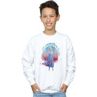 Disney Boy's Frozen 2 Elsa Find The Way Sweatshirt in White | Size: 3-4 Years