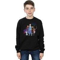 Disney Boy's Frozen 2 Lead With Courage Sweatshirt in Black | Size: 9 Years