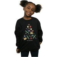 Friends Girl's Christmas Tree Sweatshirt in Black | Size: 3-4 Years