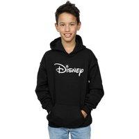 Disney Boy's Mickey Mouse Head Logo Hoodie in Black | Size: 7-8 Years