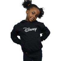 Disney Girl's Mickey Mouse Head Logo Hoodie in Black | Size: 12-13 Years