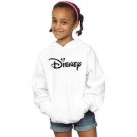 Disney Girl's Mickey Mouse Head Logo Hoodie in White | Size: 3-4 Years