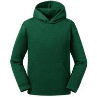 Russell Authentic Hooded Sweatshirt in Bottle Green | Size: 11-12 Years