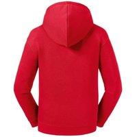 Russell Authentic Zip Hooded Sweatshirt in Red | Size: 5-6 Years