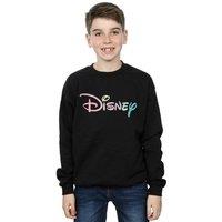 Disney Boy's Pastel Logo Sweatshirt in Black | Size: 3-4 Years