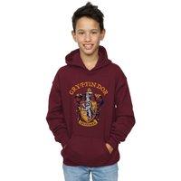 Harry Potter Boy's Gryffindor Crest Hoodie in Burgundy | Size: 12-13 Years