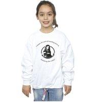 Harry Potter Girl's Hermione Breaking The Rules Sweatshirt in White | Size: 9 Years