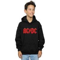 AC/DC Boy's Red Logo Hoodie in Black | Size: 3-4 Years