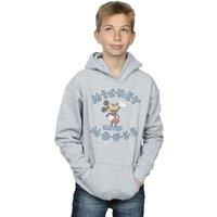Disney Boy's Mickey Mouse Dash Hoodie in Grey | Size: 9 Years