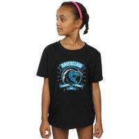 Harry Potter Girl's Ravenclaw Toon Crest Cotton T-Shirt in Black | Size: 12-13 Years
