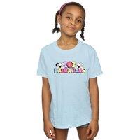 Disney Girl's 101 Dalmatians Multi Colour Cotton T-Shirt in Baby Blue | Size: 3-4 Years