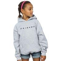 Friends Girl's Text Logo Hoodie in Grey | Size: 3-4 Years
