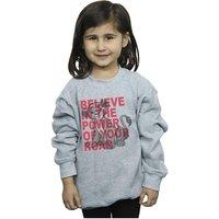 Disney Girl's The Lion King Power Of Roar Sweatshirt in Grey | Size: 3-4 Years