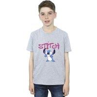 Disney Boy's Lilo & Stitch Graffiti T-Shirt in Grey | Size: 3-4 Years