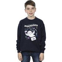 Harry Potter Boy's Owl Letter From Hogwarts Sweatshirt in Navy | Size: 3-4 Years