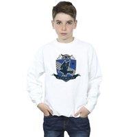 Harry Potter Boy's Ravenclaw Chest Badge Sweatshirt in White | Size: 5-6 Years