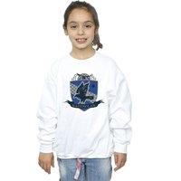 Harry Potter Girl's Ravenclaw Chest Badge Sweatshirt in White | Size: 12-13 Years